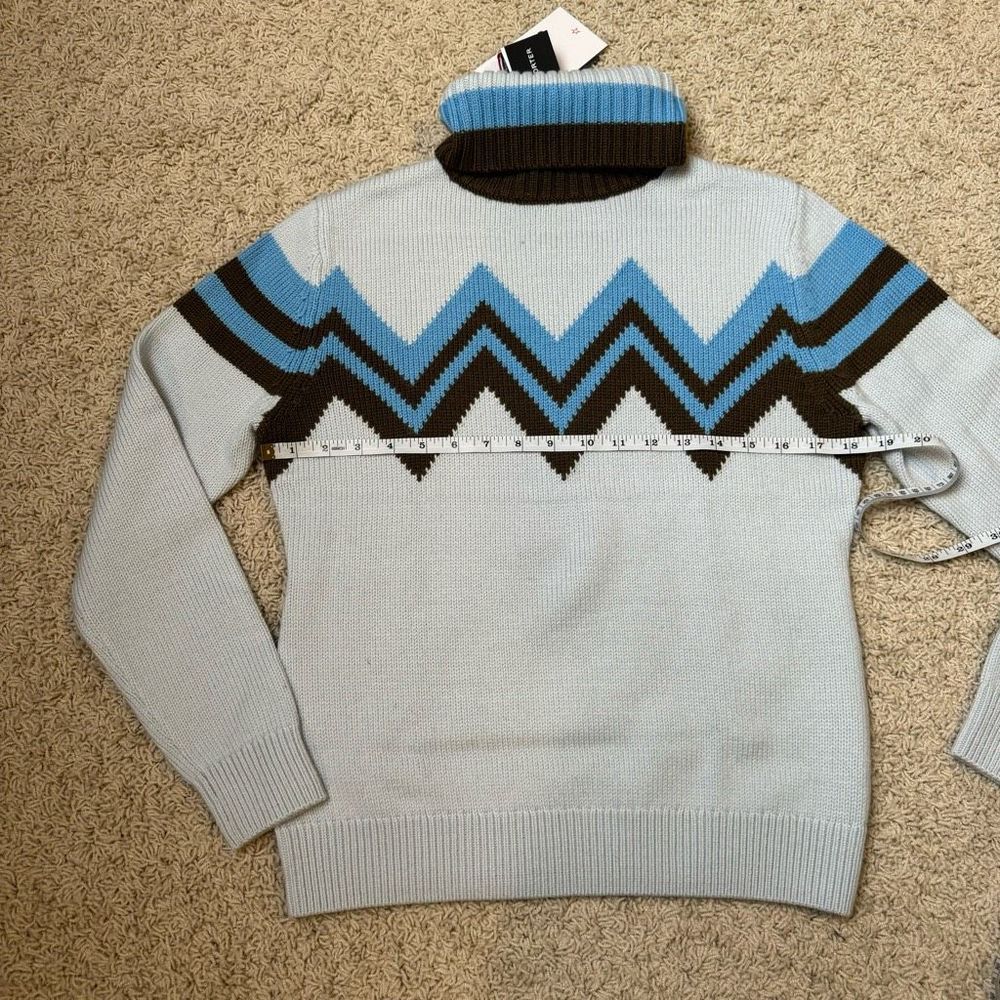 PERFECT MOMENT Alpine intarsia merino wool turtleneck sweater NEW WITH TAGS - Picture 6 of 6